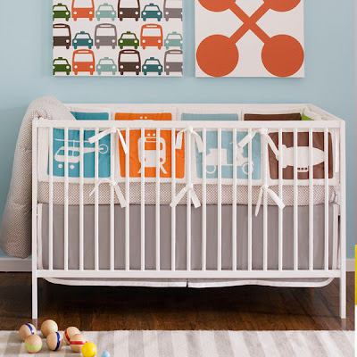 Nursery Notations Orange Bedding