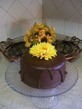 Chocolate Cake covered w/ Chocolate Ganache