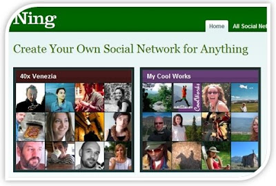 Image of Ning.com Home Page