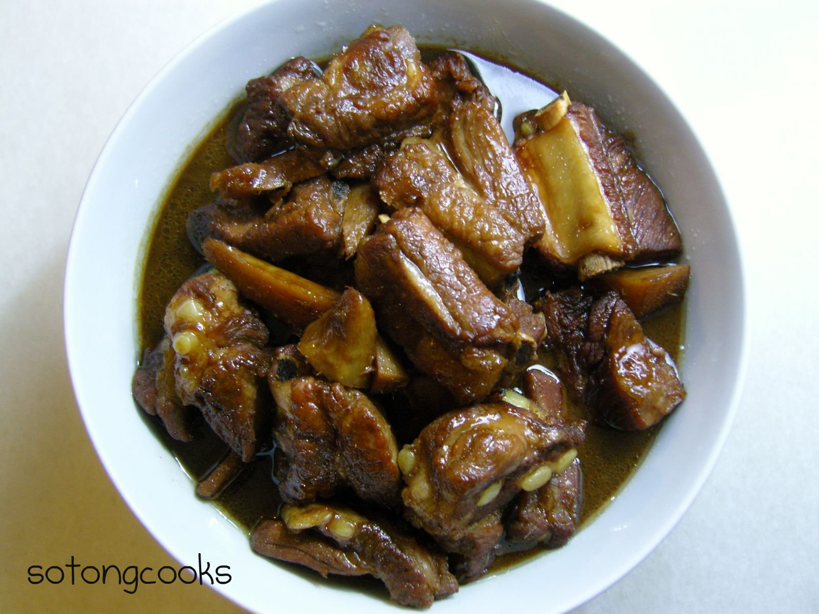 Sotong Cooks Cooking it my way! Sweet Black Vinegar Pork Ribs