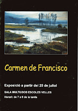 Exposició de Carmen de Francisco a la Sala multiusos de les Escoles Velles de Sant Jaume d'Enveja