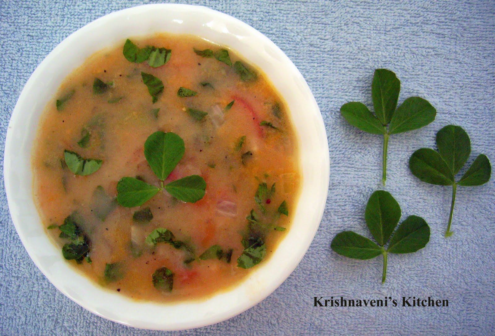 Krishnaveni's Kitchen Fenugreek Leaves Soup