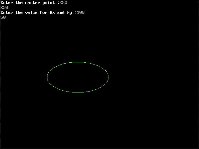 Midpoint Line Drawing Algorithm In C : Rd year cse lab programs midpoint ellipse algorithm