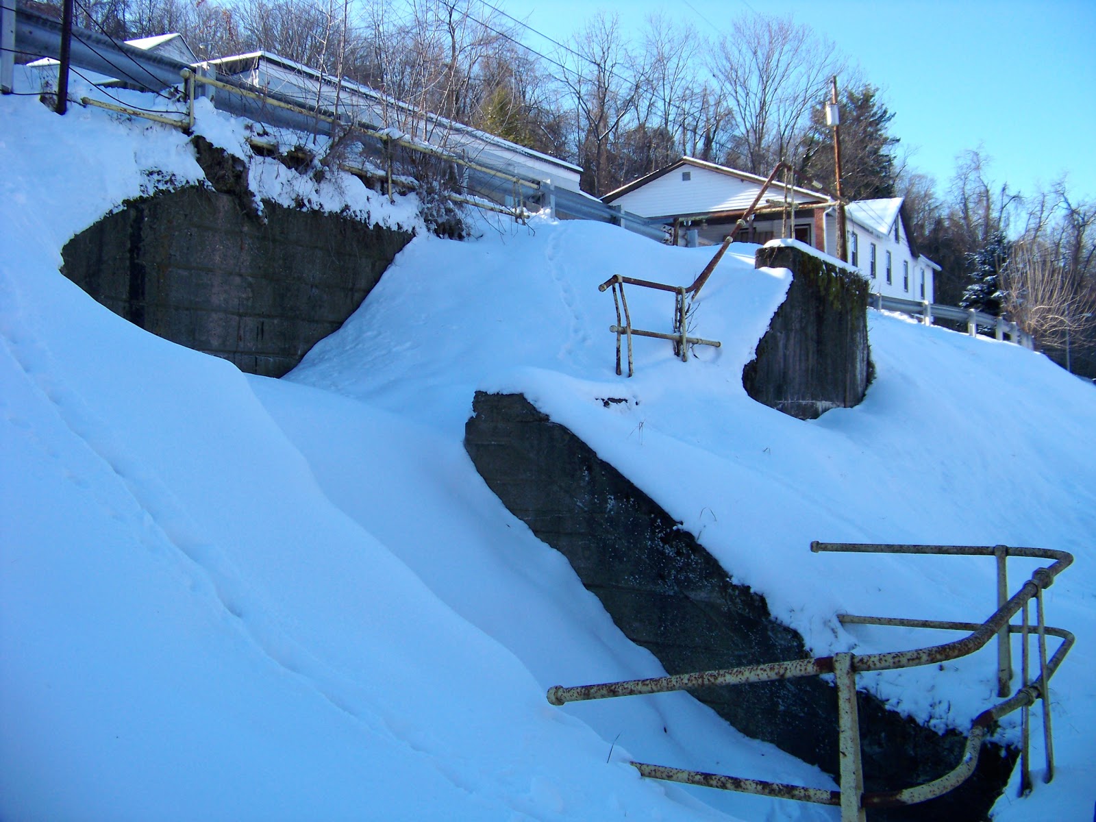 SWPA Rural Exploration A winter walk down the Rices Landing, PA rails