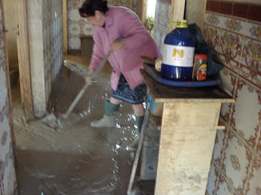 casa inundada en Alcolea