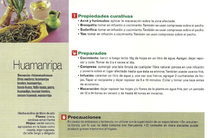 Botiquín Natural: Huamanripa