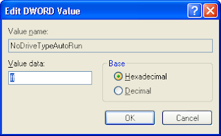 NoDriveTypeAutoRun Disable Autorun Registry Editor