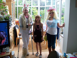 White rabbit, Dolly Parton and Barbie go to Kayleighs birthday party!!