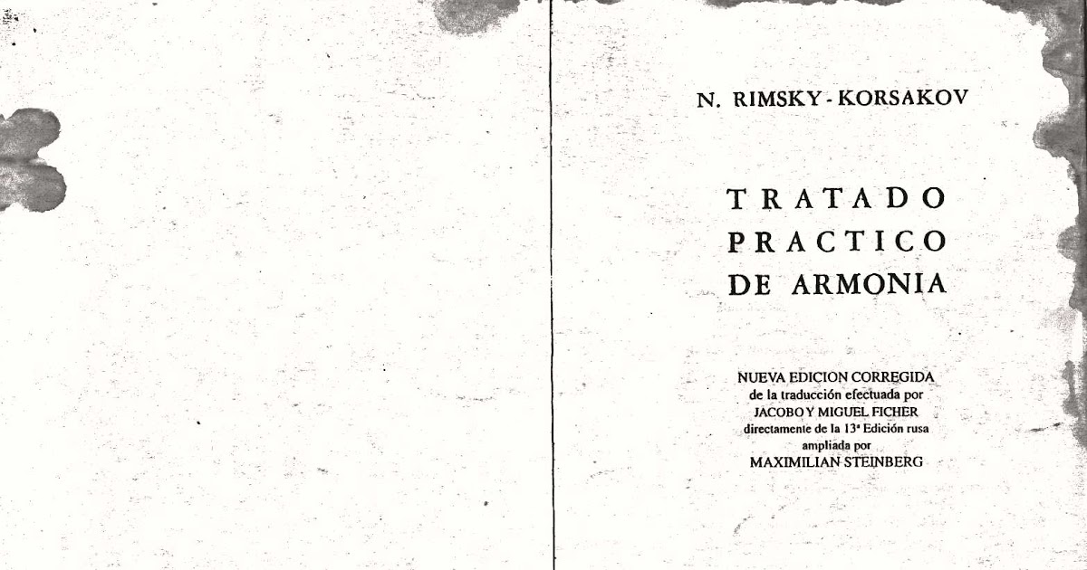 Sonoridades amarillas Rimsky Korsakov Tratado práctico de armonia