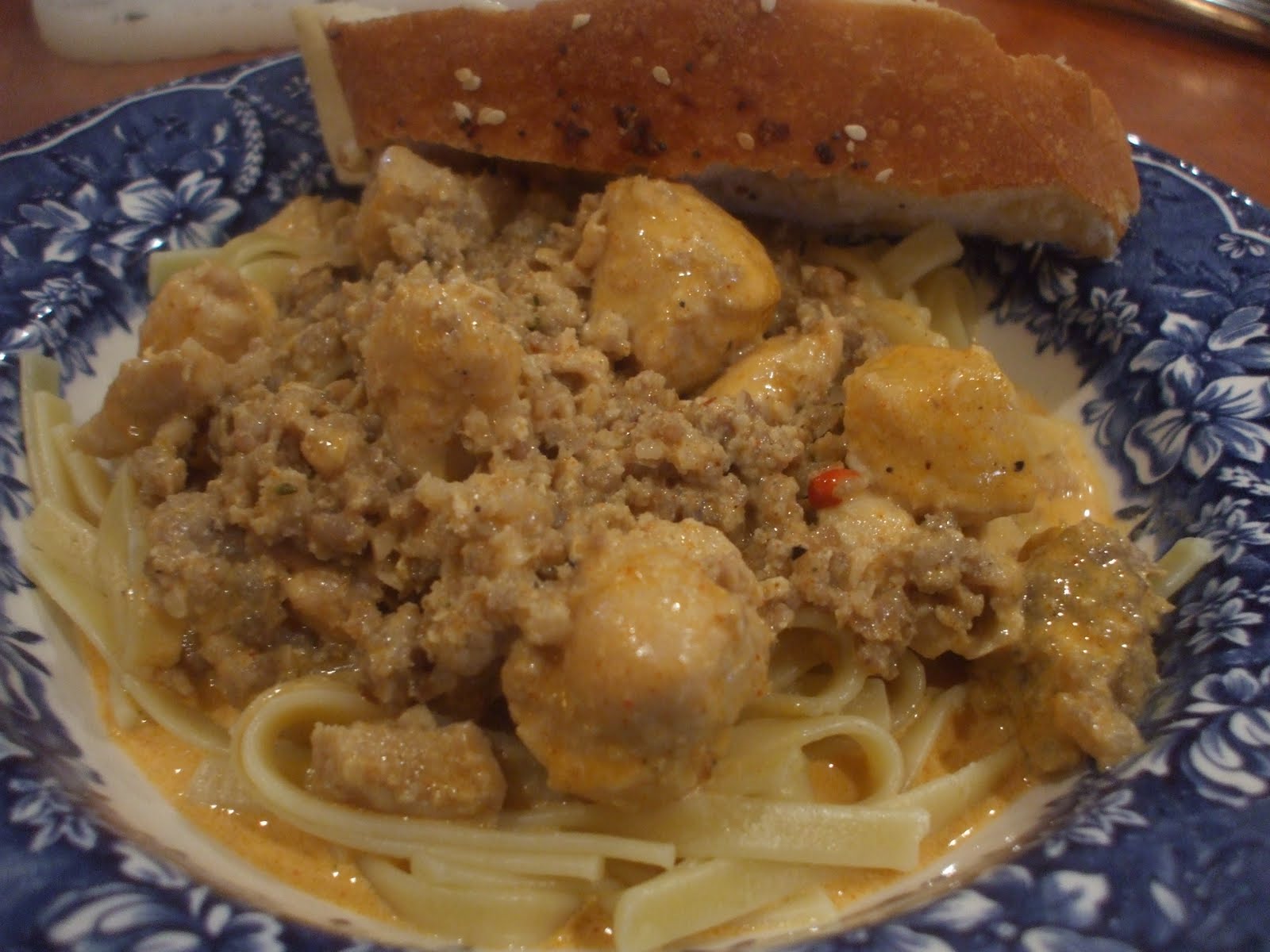 Pasta YaYa A spicy chicken and sausage combination