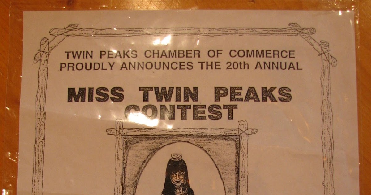 TWIN PEAKS PROPS Miss Twin Peaks Flyer 2 (Original)