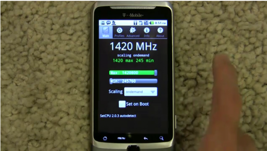 the G2 can reach 1420MHz