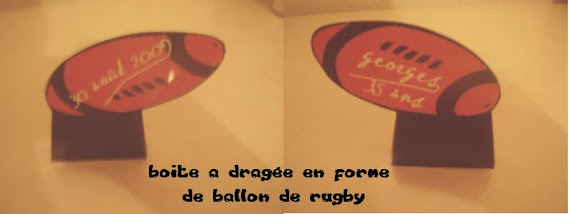 boite en forme de ballon de rugby