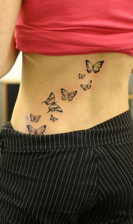 Butterfly Stomach Tattoos