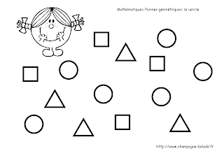 Le rond, Maths moyenne section, reconnaissance des formes géométriques Le rond, Maths moyenne section, reconnaissance des formes géométriques