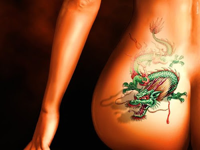 Design Your Own Tattoo of Green Dragon Picture
