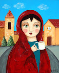 Village Girl Drinking Hot Chocolate
