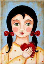 Girl holding a heart