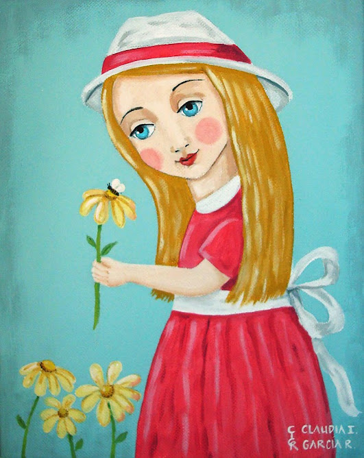 Girl Holding a Flower