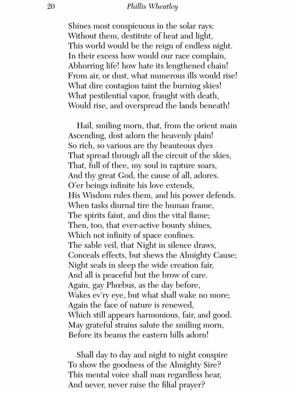 Phillis Wheatley Poems Quotes. QuotesGram