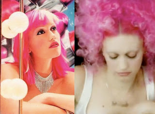 gwen stefani with pink hair gwen stefani with pink hair