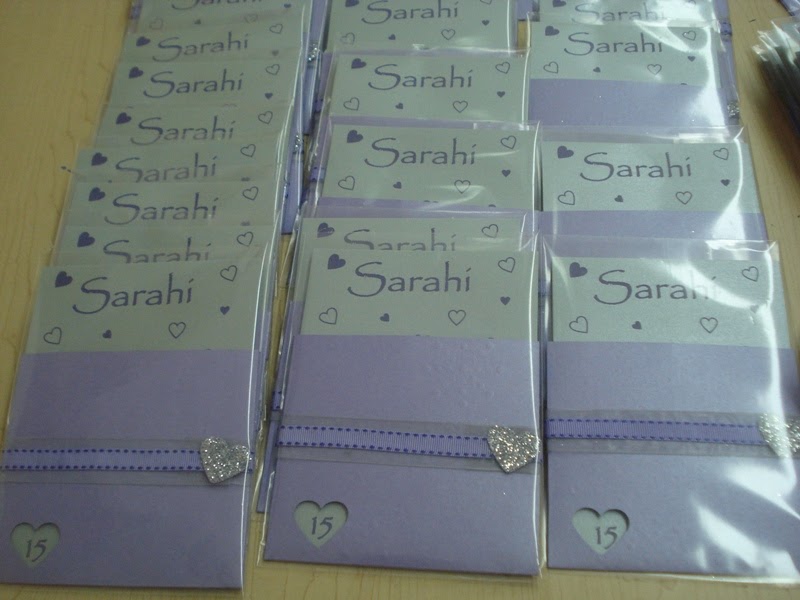 Creaciones en papel, (scrapbook y mas...): INVITACIONES DE XV AÑOS LILA