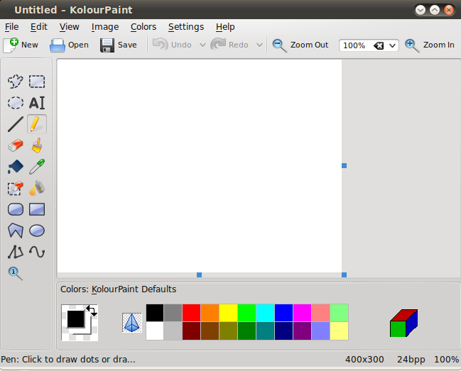 Kolourpaint El paint de linux Taringa!