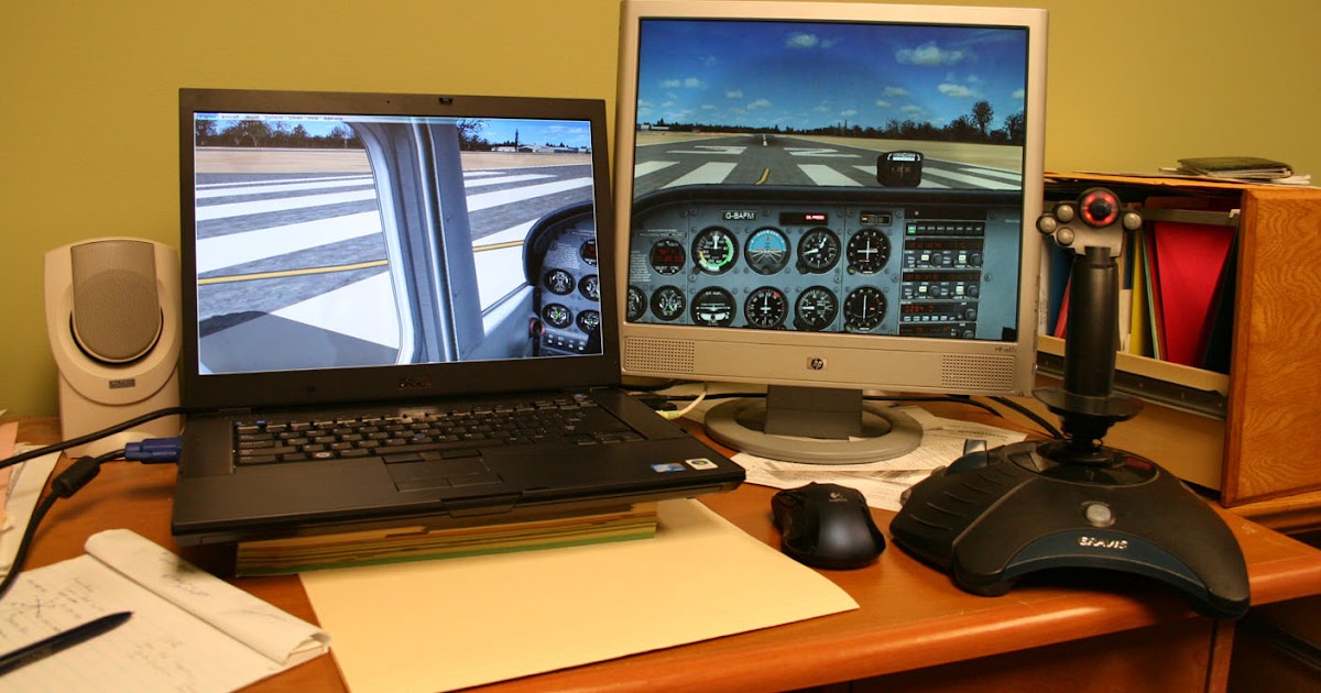 Virtually Flying Dual Monitor Test