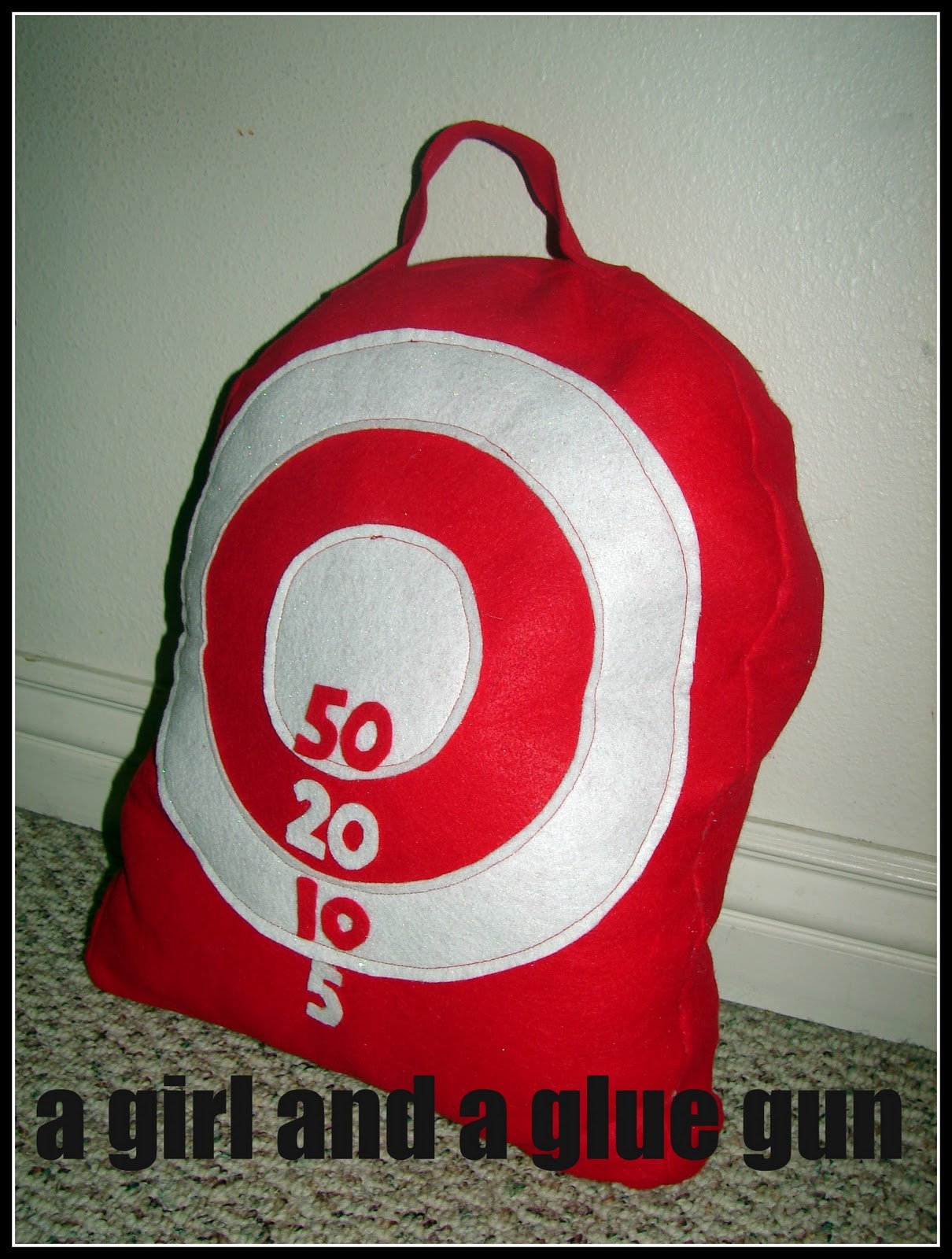 A girl and a glue gun Target Practice...