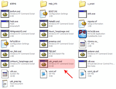 Jalankan file usb_prep8.cmd Jalankan file usb_prep8.cmd - Image by MeNDHo.com