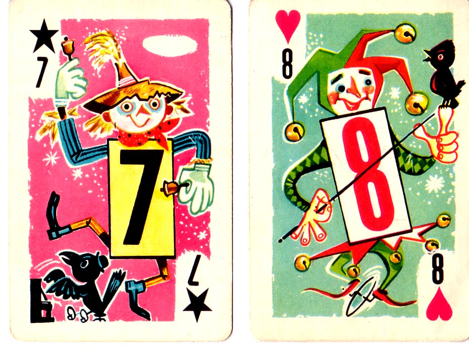 vintage crazy eights card game