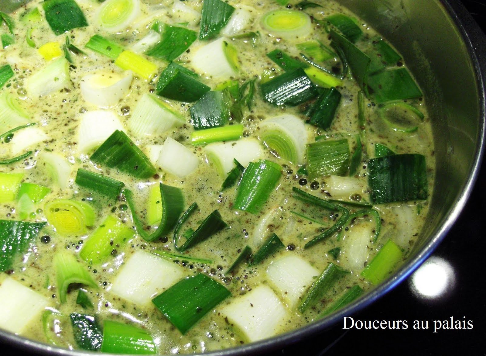 Douceurs au palais Crème de poireaux