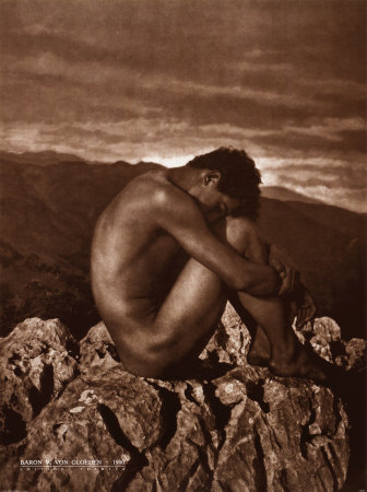 [_a9300~Male-Nude-on-Rocky-Outcrop-c-1900-Posters.jpg]
