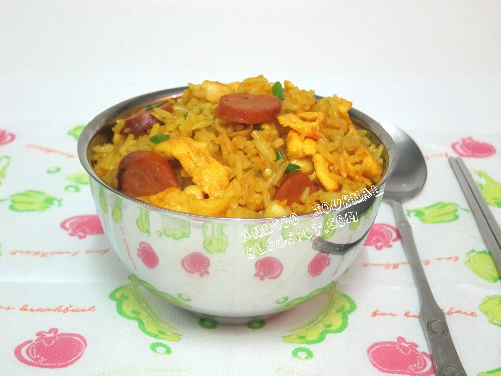 Turmeric Fried Rice with Spicy Sausage Anncoo Journal
