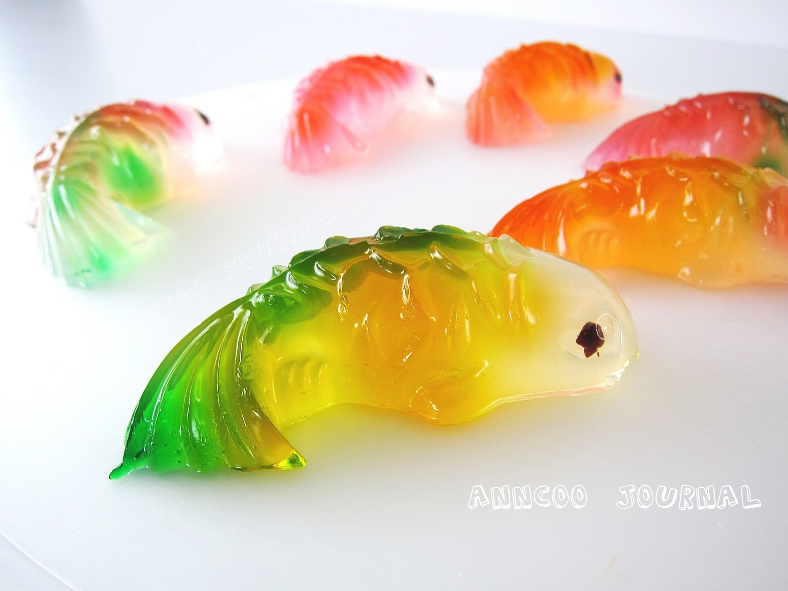 Chill agar agar Koi fish in