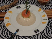 UNA ESPUMA, NARANJA Y  MANDARINA CASADOS CON EL POLLO....
