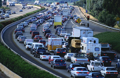 Image of traffic jam on highway