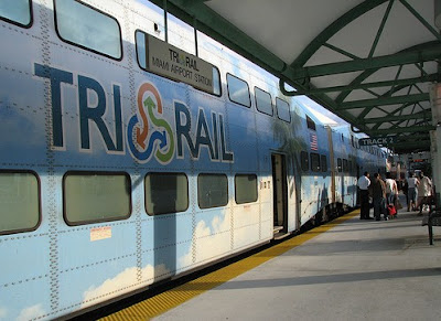 Image of Tri-Rail train car in Florida