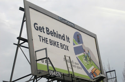 Image of Bike Box billboard in Portland, OR