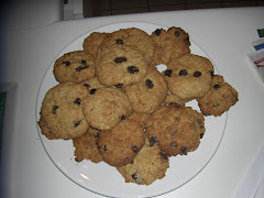Biscuit à l'avoine, chocolat et raisins
