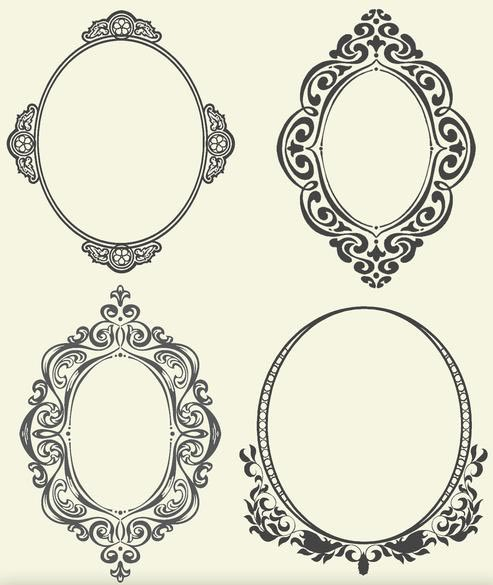 Fun Photo Editor: Vector vintage frame