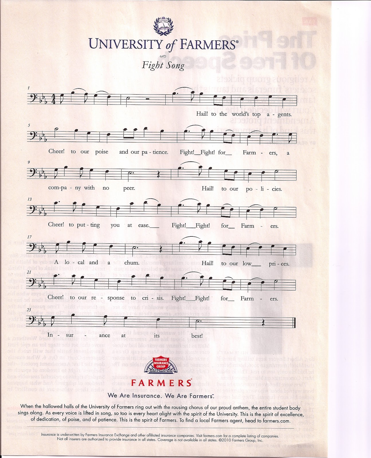 College Football Blog: Hail to...Farmer's Insurance? College Football Blog: Hail to...Farmer's Insurance?
