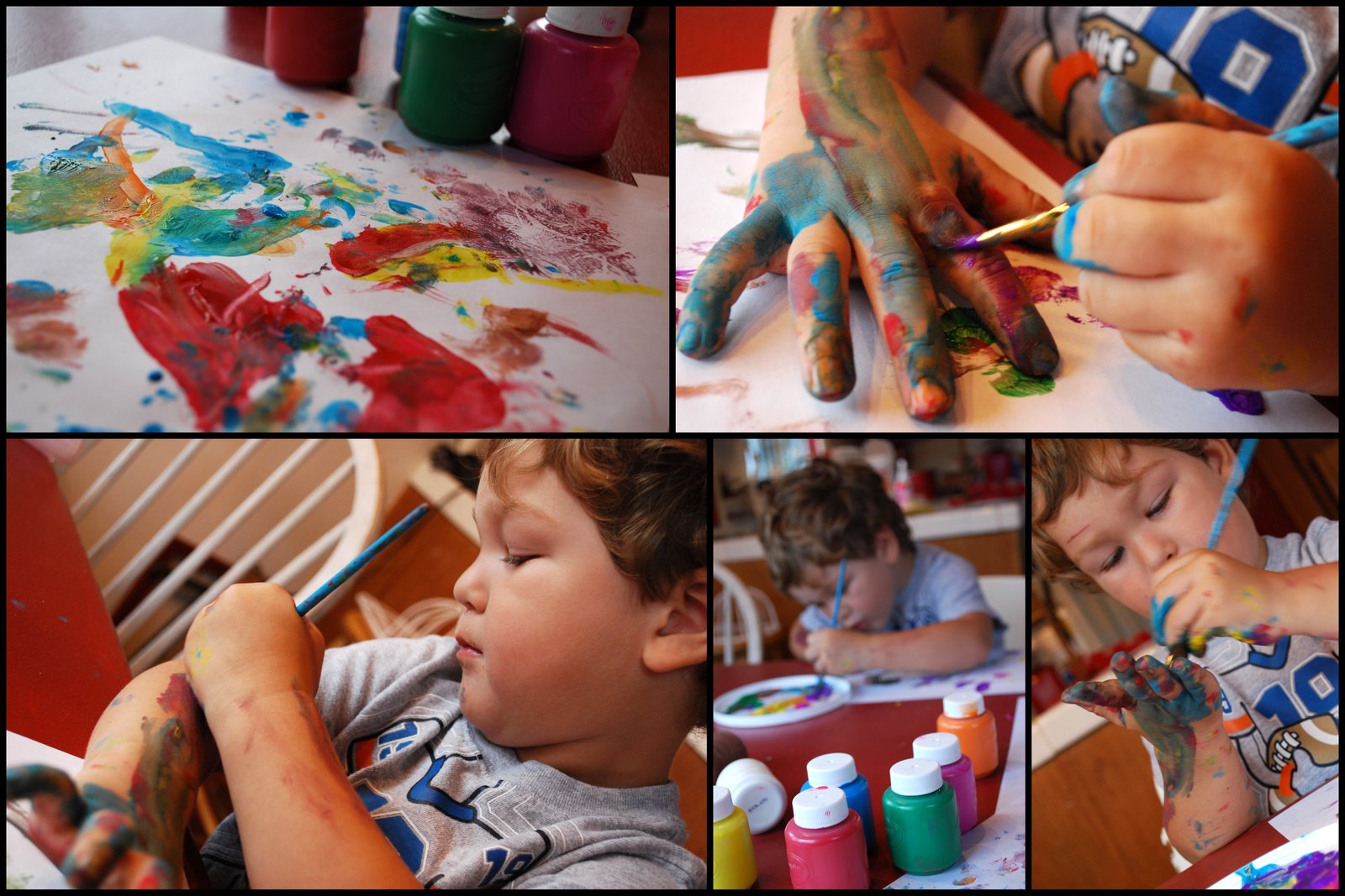 Children Doing Painting