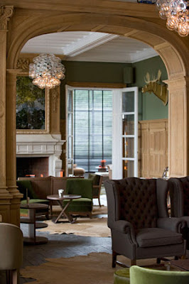 Luxury Interior Hotel Château de la Poste in Belgium.