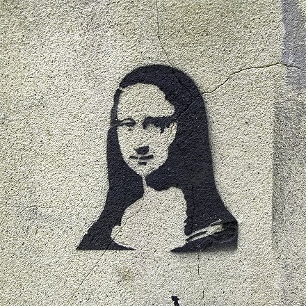 arsaroceu: Mona Lisa Graffiti Stencil: Graffiti Art Wall