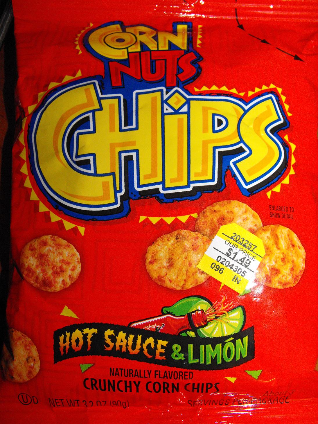 Hot Chicks Eatin' Spicy Chips Snack 124Corn Nuts Chips Hot Sauce