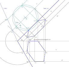 Hexágono regular pertencente a um Plano Oblíquo