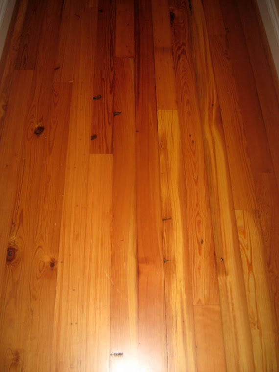Antique pine floor