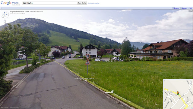 Screenshot von Google Street View, das eine Landschaft zeigt.