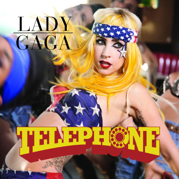 Lady GaGa Telephone Single Cover Eingestellt von Lexido um 1040
